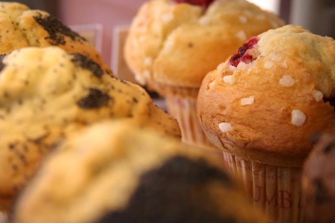 Try the muffins at Columbus Café in Nice!