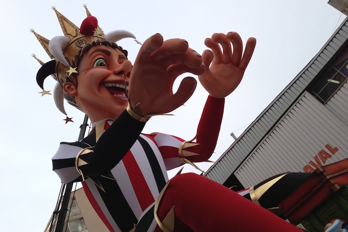 Closeup of the King of Nice Carnival 2013