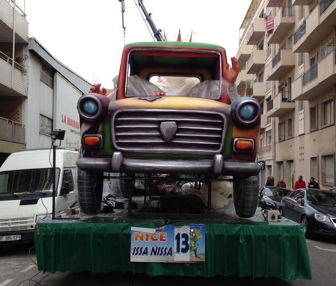 One of the floats that will be featuring in Carnaval de Nice 2013
