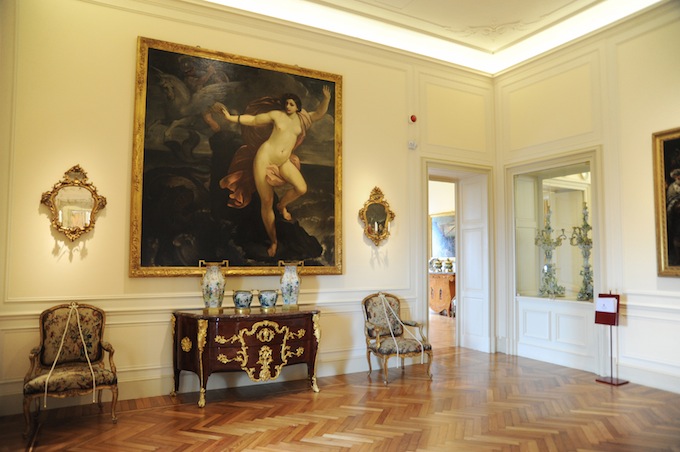 The interior of Villa Regina Margherita in Bordighera