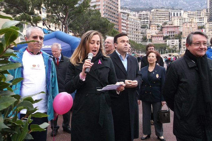 The Pink Ribbon Walk 2013 in Monaco speeches