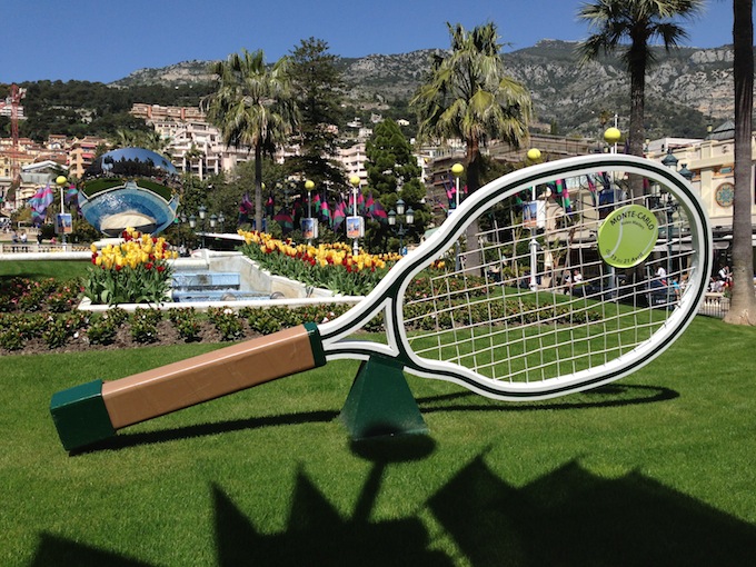 Tennis time at Place du Casino in Monte-Carlo
