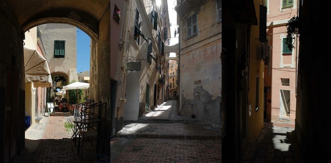 The streets of Bordighera in Italy