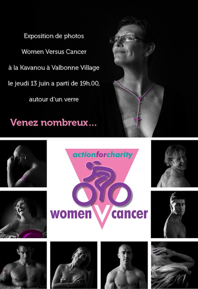 Photograph exhibition in Valbonne for cancer charity