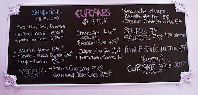 What's on offer at Emma's Cupcakes in Nice