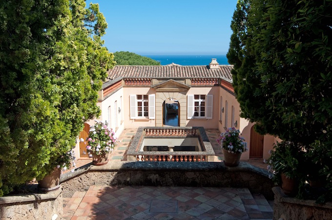 The terrace of the villa in Set. Maxime available through Home Hunts