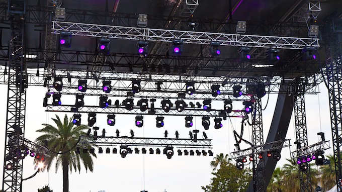 The stage at Nice Jazz Festival