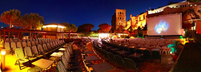 The outdoor cinema in Monaco