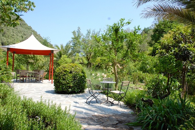 Beautiful gardens surround the Dolcedo-Lecchiore property