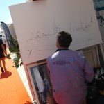 Cannes-Yacht-Show-2013-artist-at-quayside