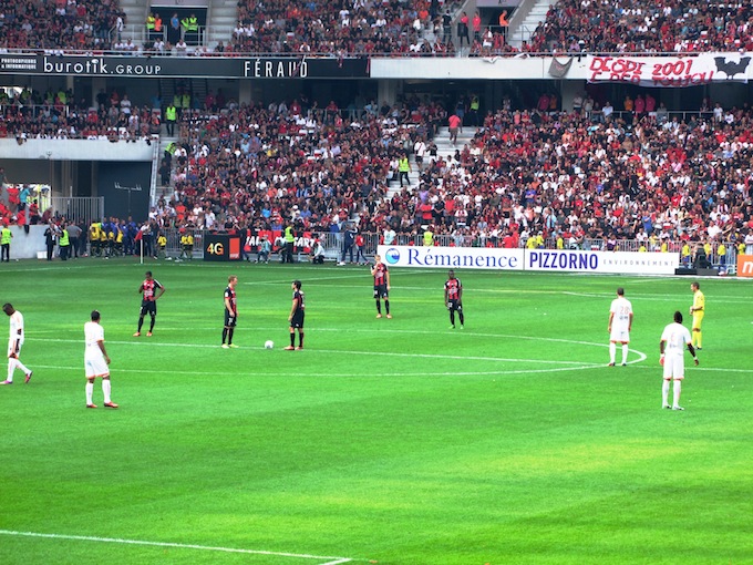 OGC Nice play their first home match in Allianz Riviera stadium