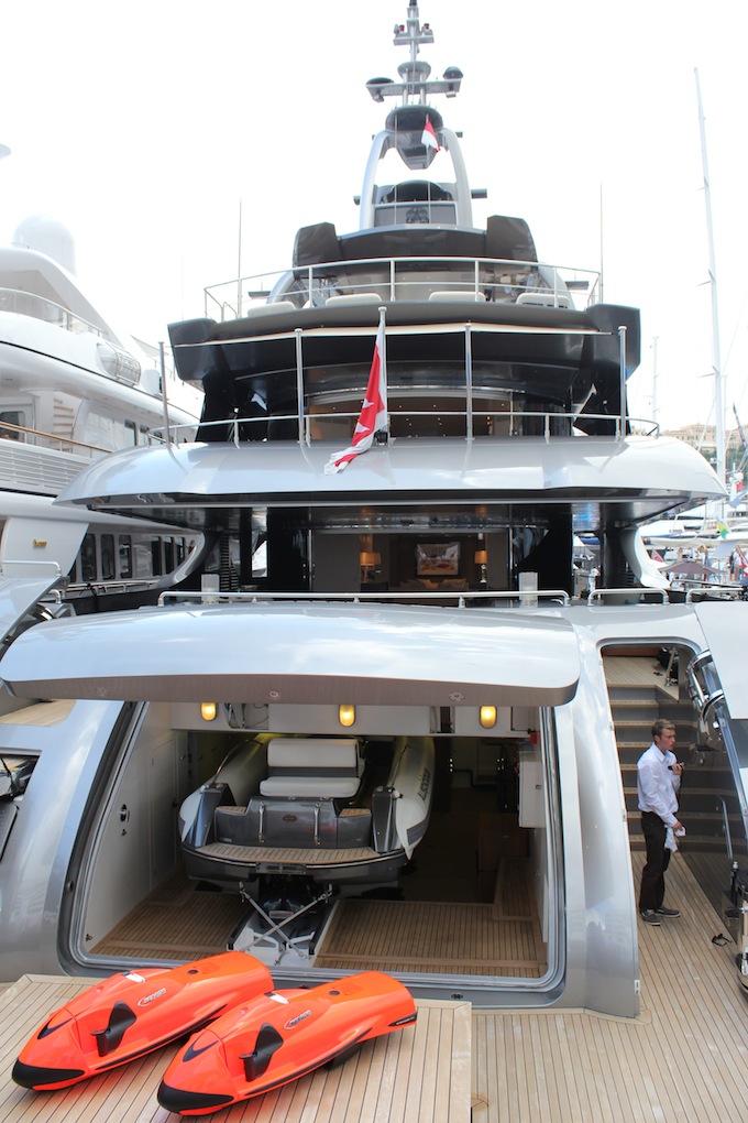 You can fit a lot into a megayacht! Monaco Yacht Show 2013