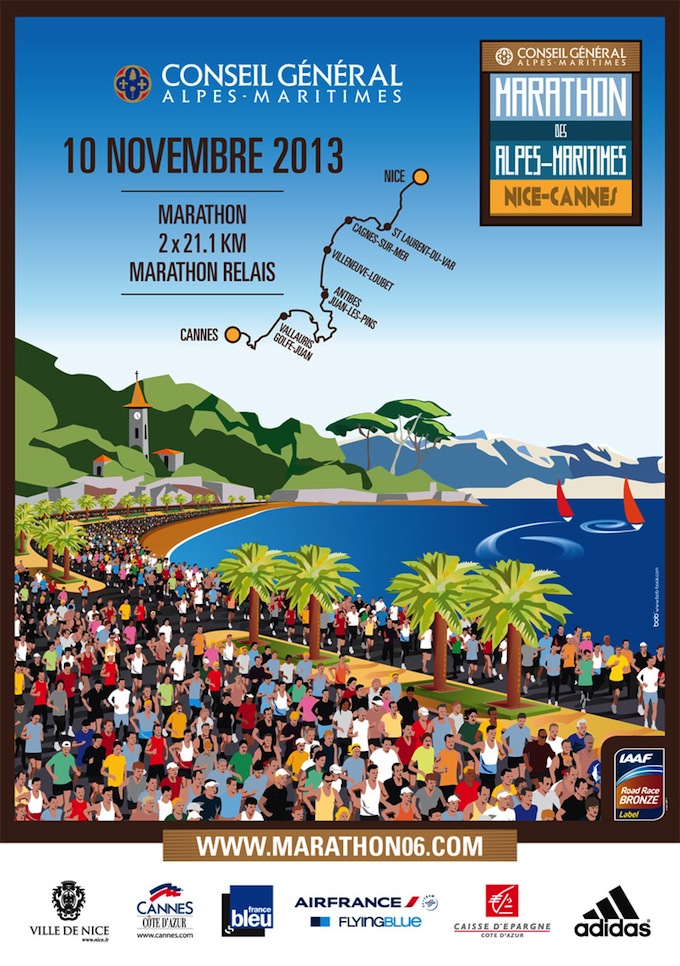 Marathon Alpes-Maritimes 2013 affiche