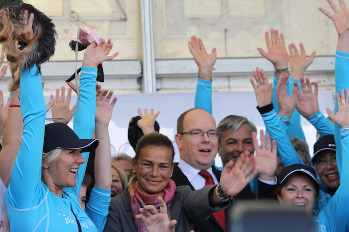 Prince Albert and Princess Stéphanie at No Finish Line 2013 in Monaco