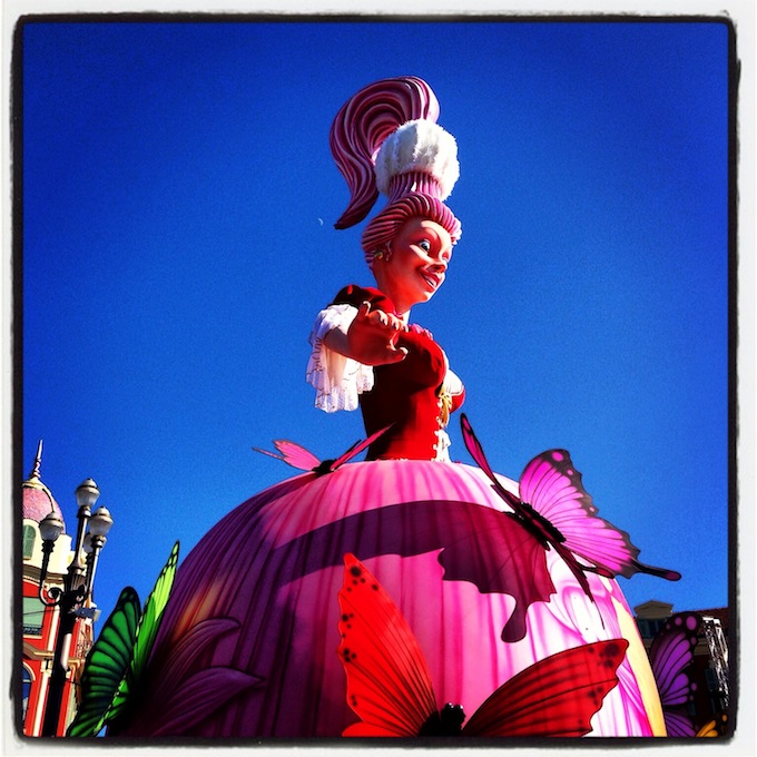 The Queen of Carnaval de Nice 2013 in Place Masséna