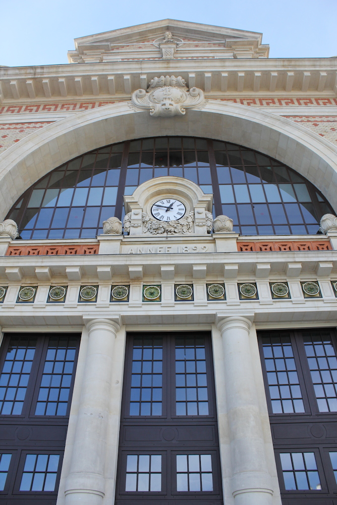The newly refurbished facade of the Gare du Sud in Nice