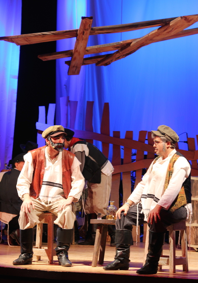 Dress rehearsal for Fiddler on the Roof at ISN