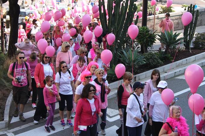 Pink Ribbon Monaco walkers 2014