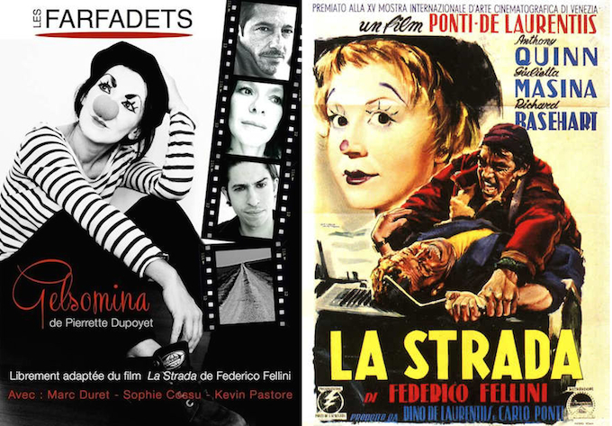 La Strada and Gelsomina posters