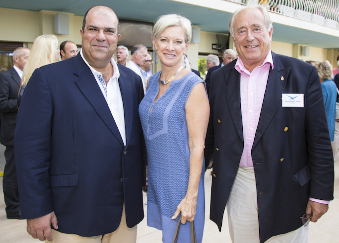 Stelios and guests at Monaco Air League meeting