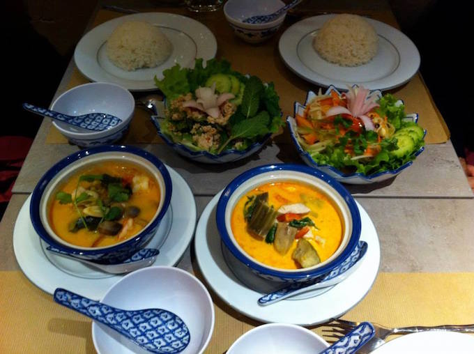 Selection of dishes at Le Banthai in Vieux Nice