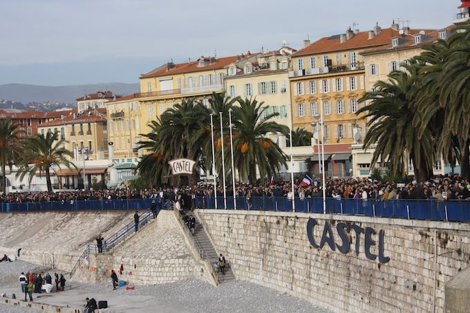 Je Suis Charlie march in Nice, 10th January 2015