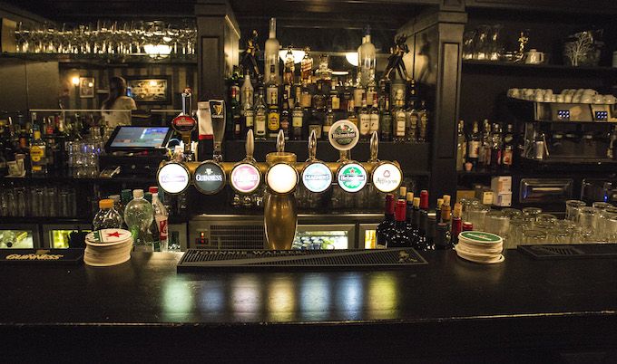 Great selection of beers at McCarthy's Pub in Monaco