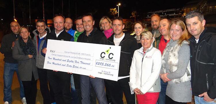 Fundraising cheque COGS4CANCER