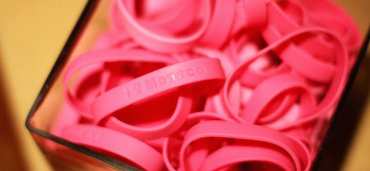 Pink Ribbon Monaco bracelets 