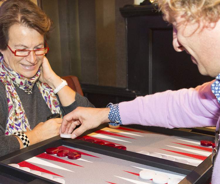 Fun at a Backgammon event at McCarthy's in Monte-Carlo