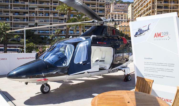 Helicopter at Top Marques Monaco