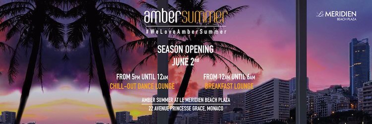 Amber Summer launch party banner