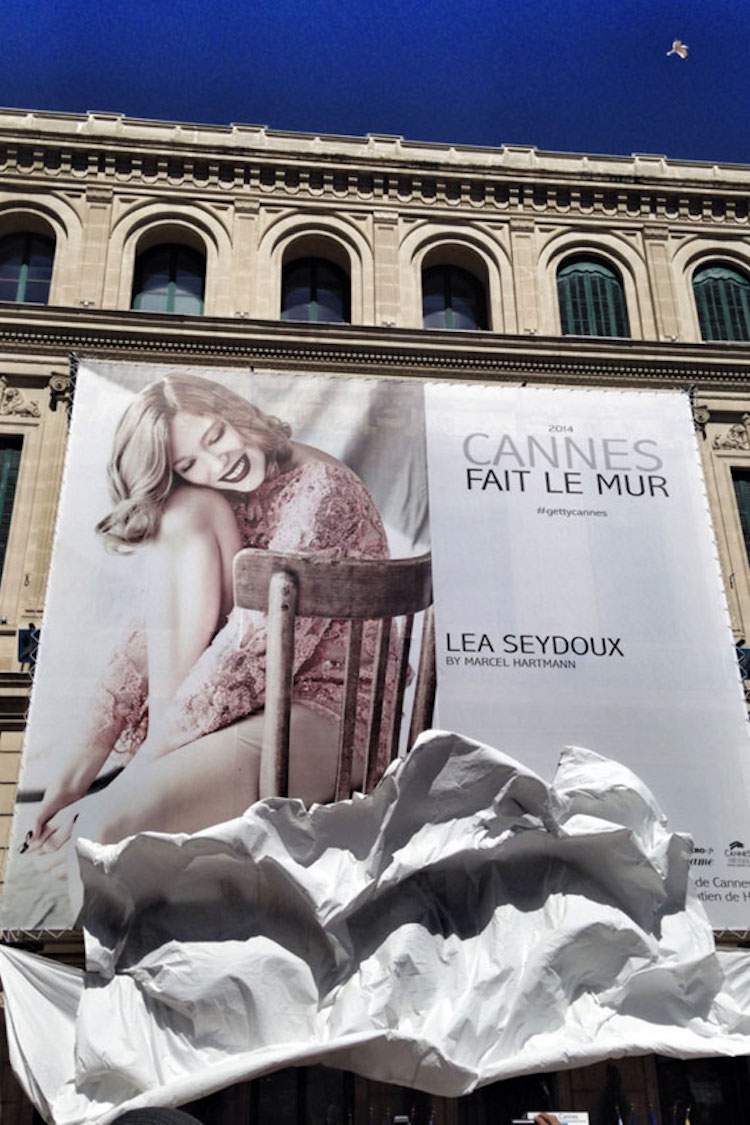 Cannes fait le mur avec Léa Seydoux
