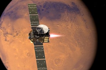 ExoMars approaching Mars courtesy European Space Agency