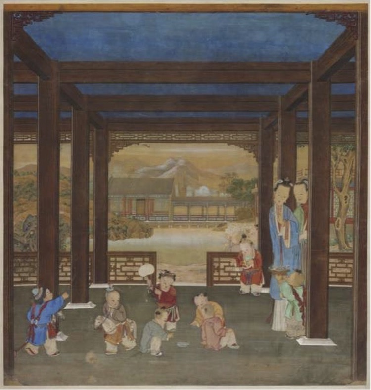 Ladies in the garden Forbidden City