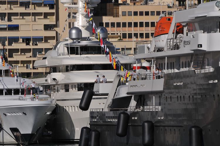 Monaco Yacht Show yachts up close