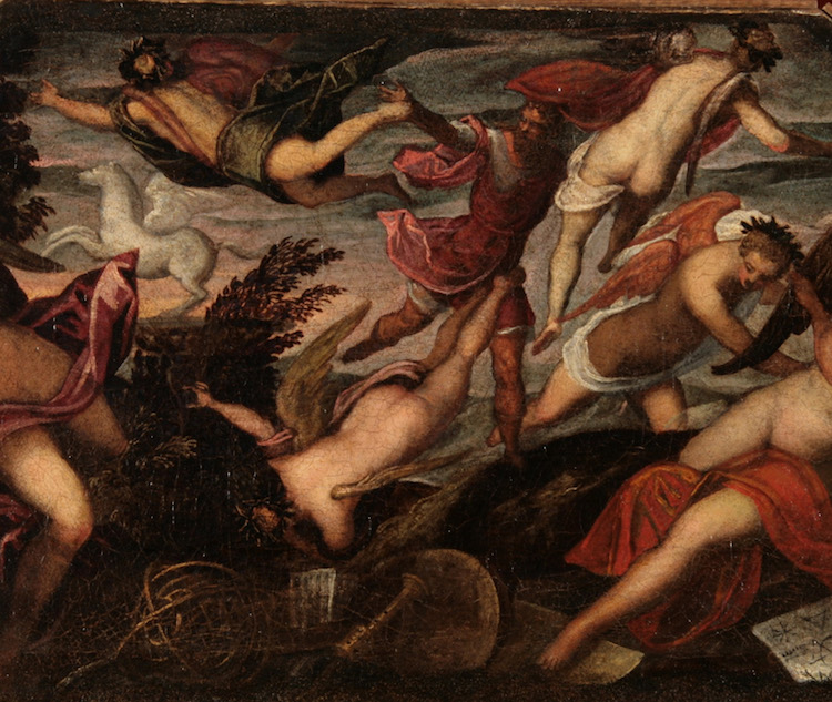 Tintoretto - Apollo e le muse (part)