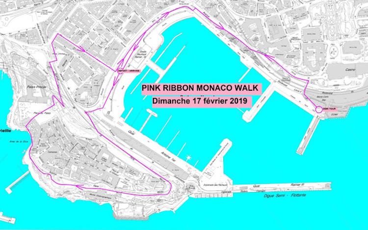 Pink Ribbon Monaco 2019 Walk Circuit