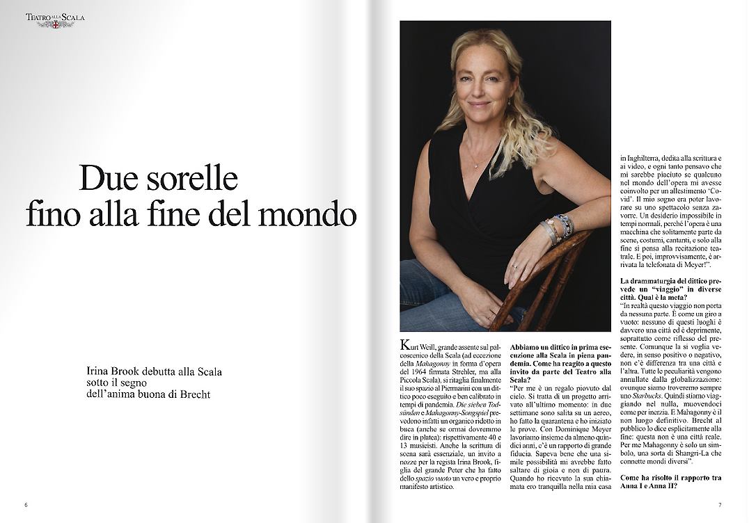 Irina Brook La Scala magazine