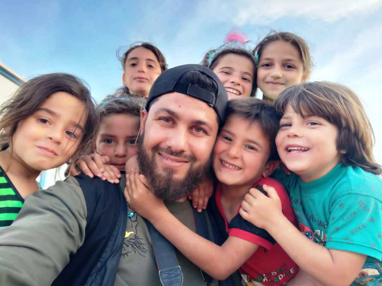 Hussein and kids