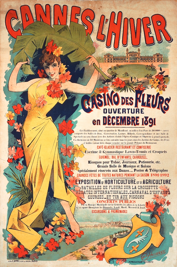 Alfred Choubrac - Cannes l'Hiver Casino des Fleurs, 1891