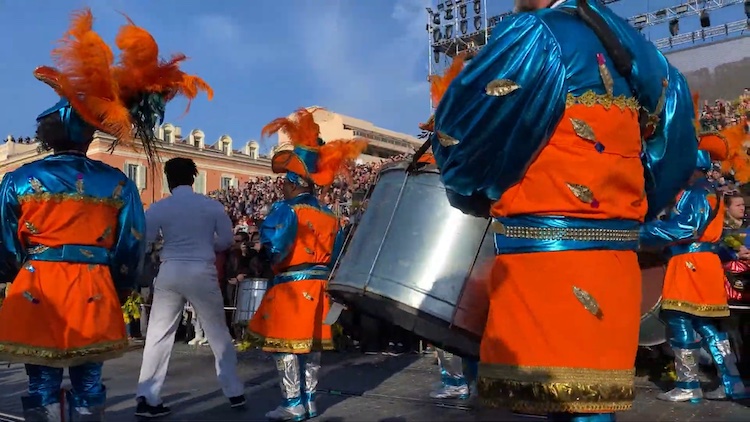 Drummers during the Nice carnival