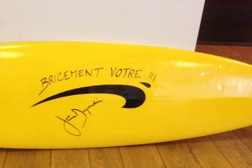 Brice de Nice surfboard up for auction in Cannes
