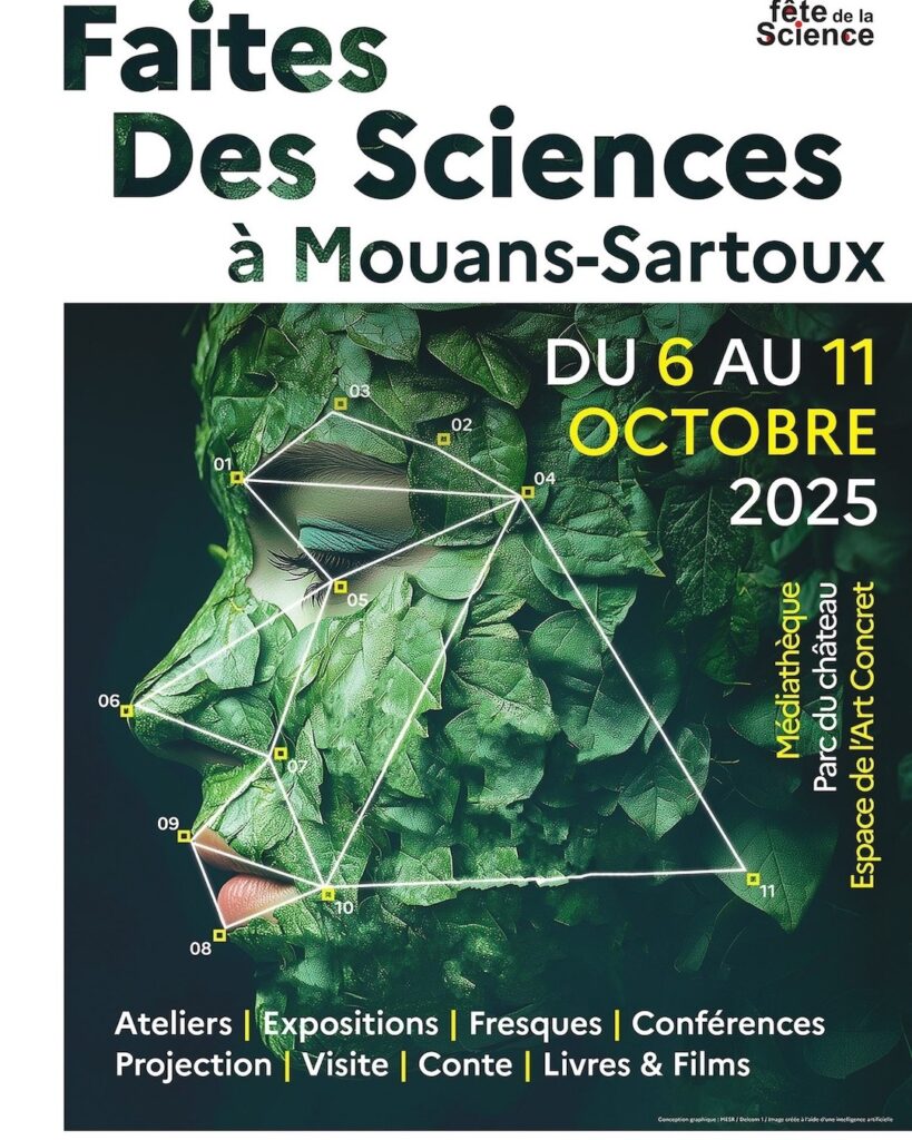 Fête de la Science poster 2025 Mouans-Sartoux
