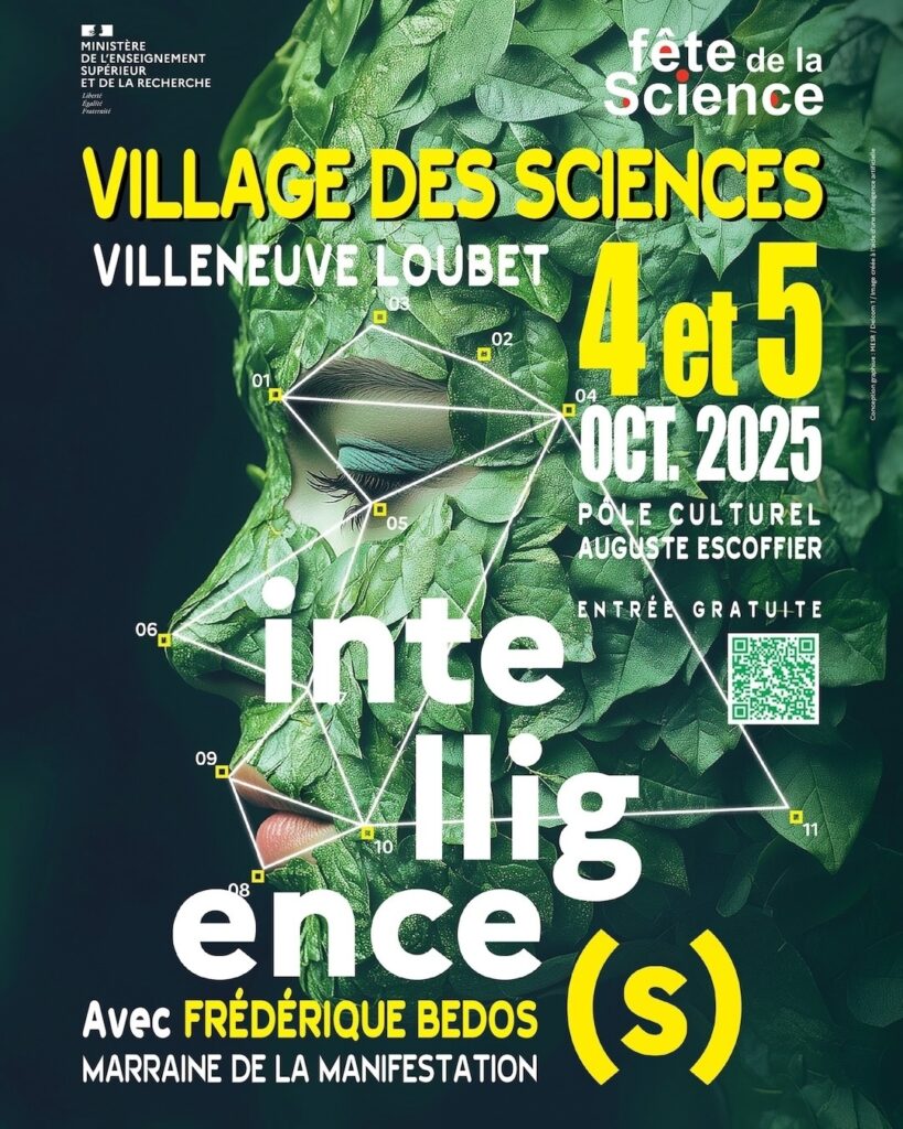 Fête de la Science poster 2025 Villeneuve-Loubet