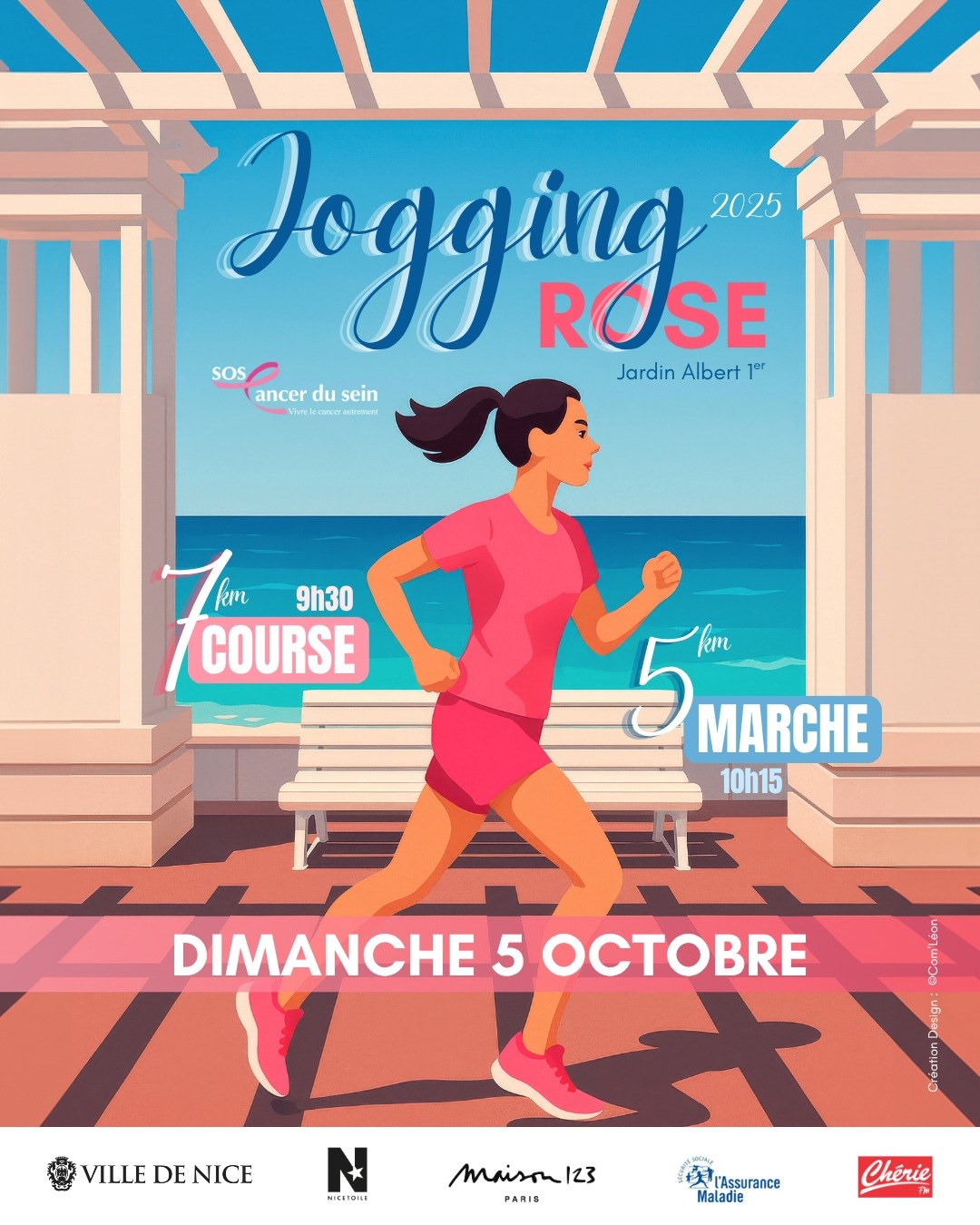 Jogging en rose pour Octobre Rose 2025 affiche