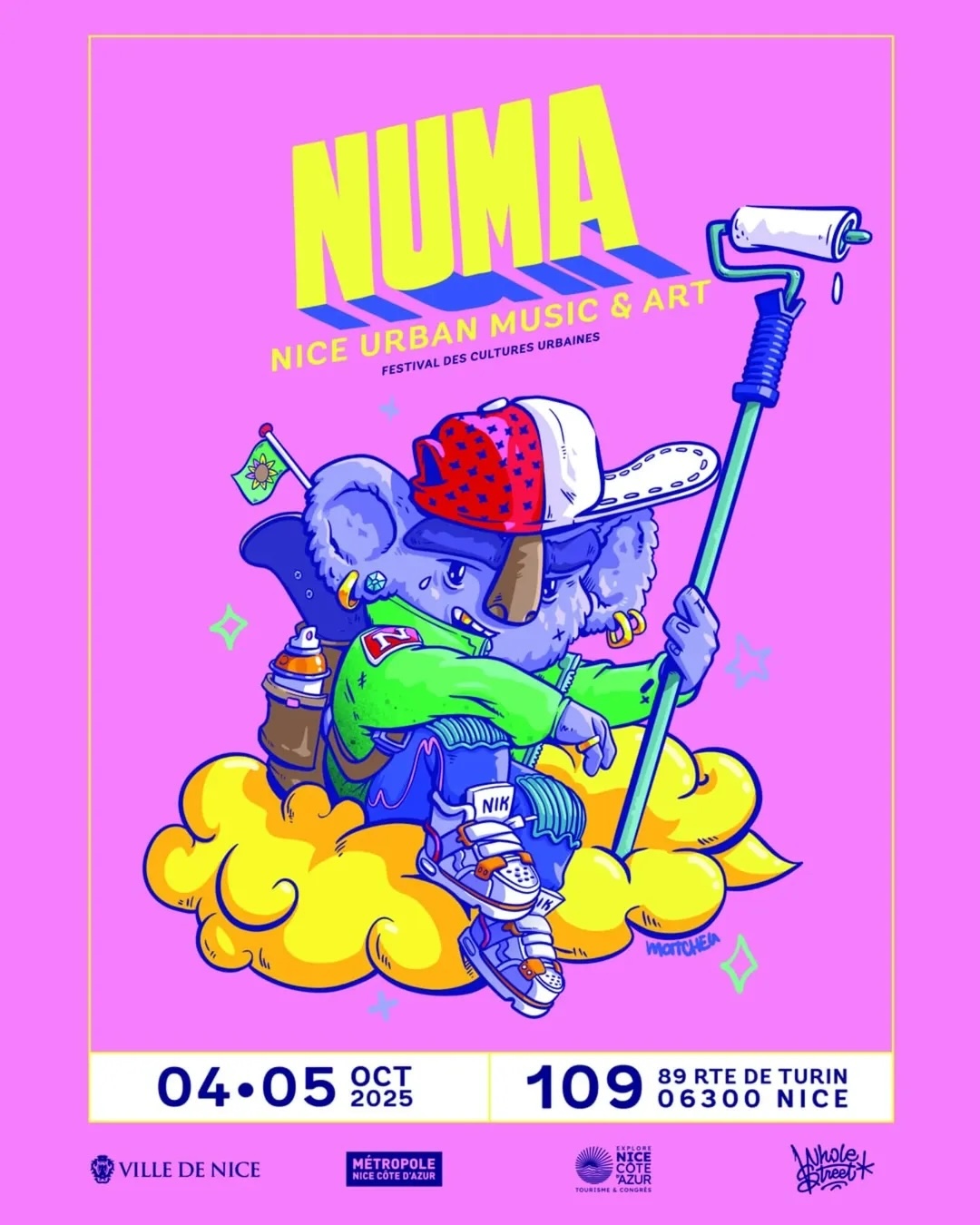 Poster for NUMA FESTIVAL 4 - 5 Octobre 2025 Le 109 - Nice