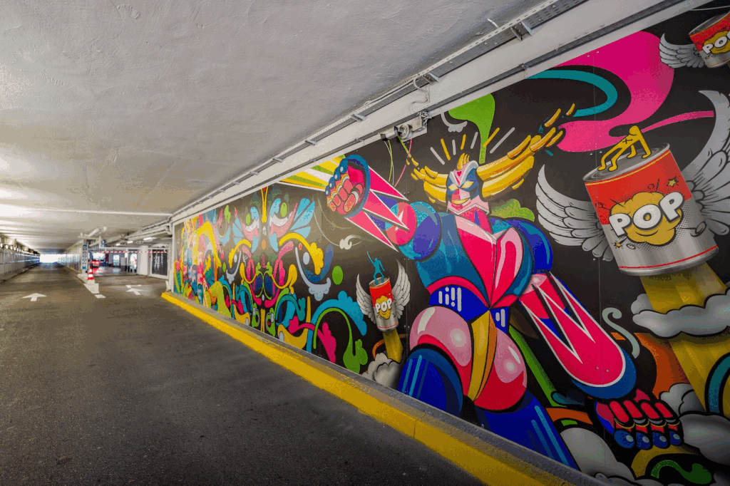 Fresque tunnel Ferrage HD2 - © Mairie de Cannes