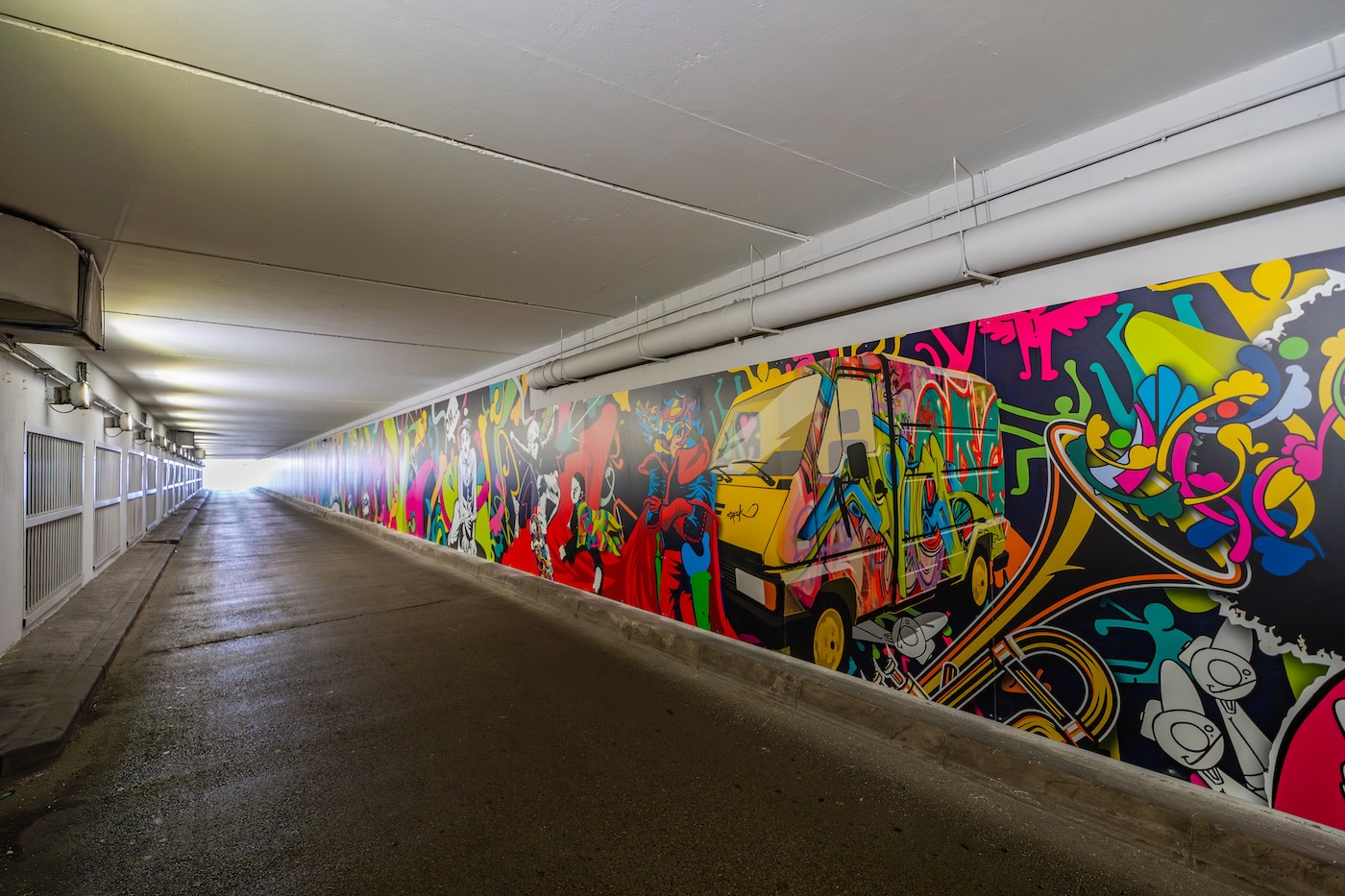 Fresque tunnel Ferrage HD2 - © Mairie de Cannes
