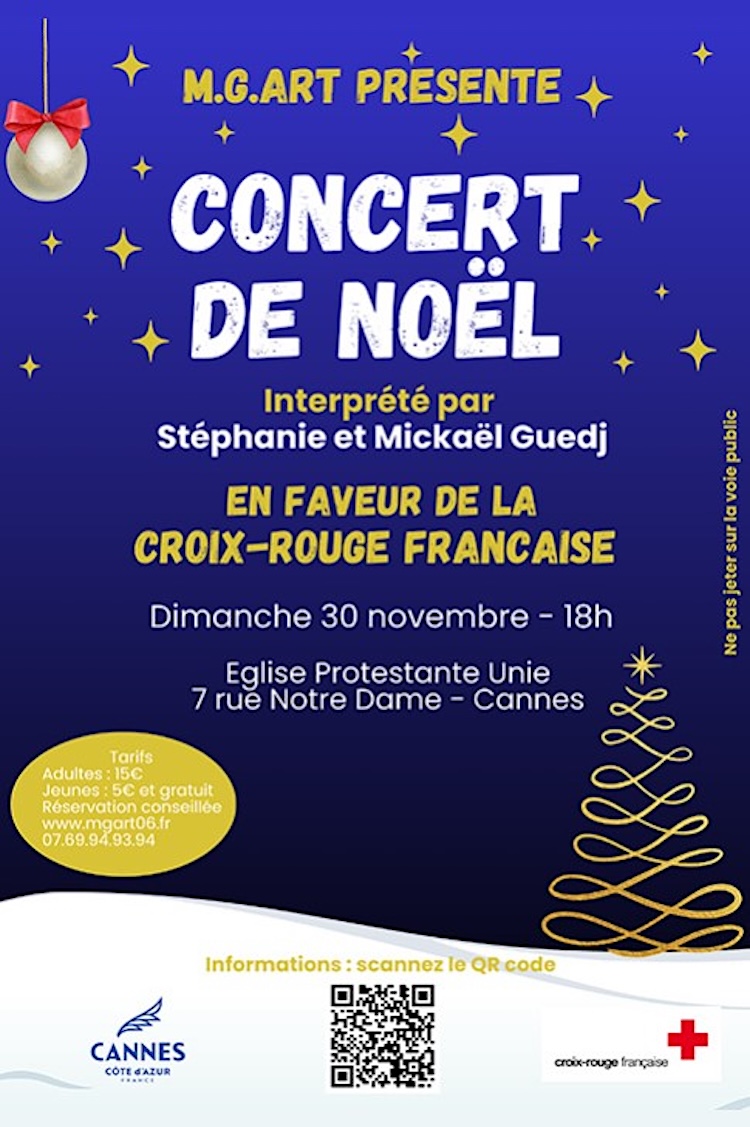 Christmas charity concert in Cannes